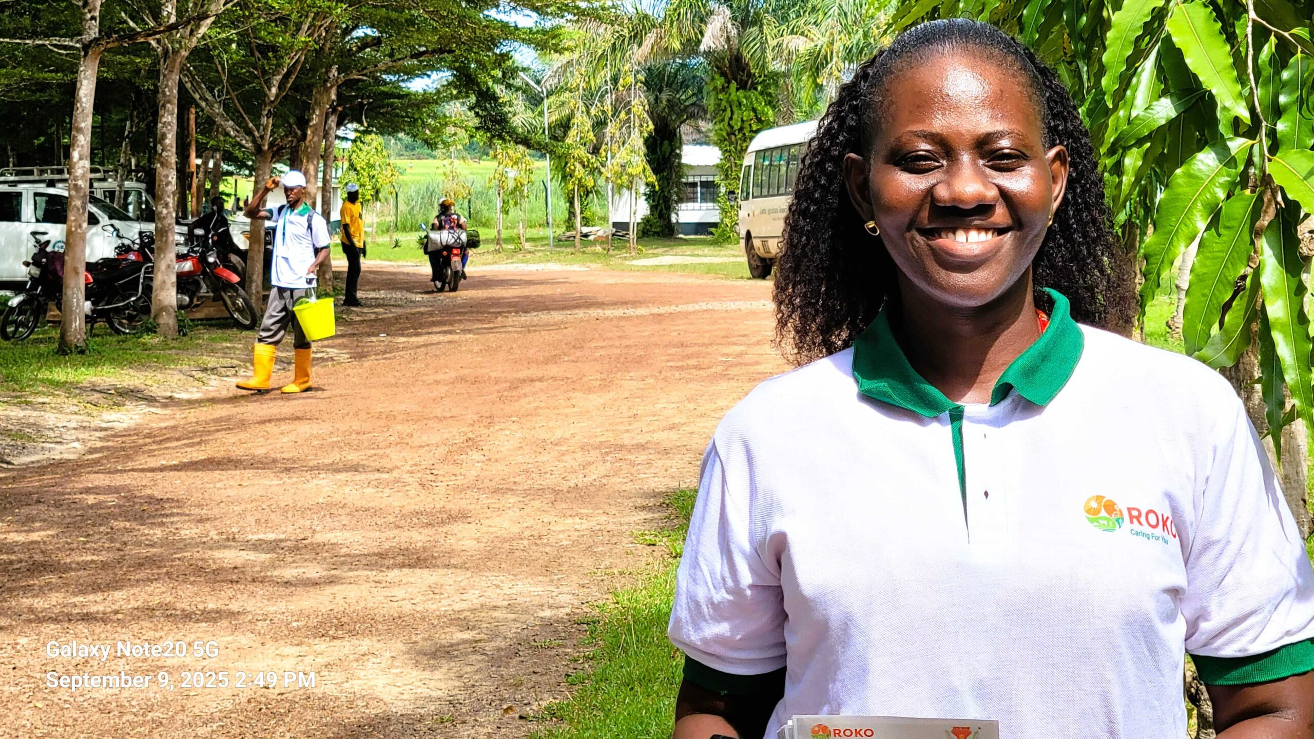 Prince, a smallholder farmer, will benefit from the JNB-F fertilizer donation